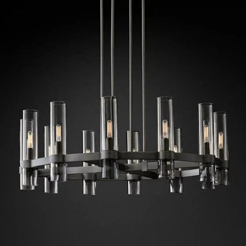 Manory Round Chandelier 36" by Franing - Chandelier,SHOP ALL,glass chandelier