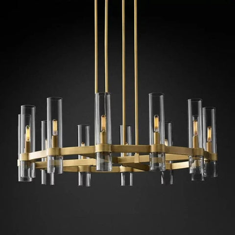 Manory Round Chandelier 36" by Franing - Chandelier,SHOP ALL,glass chandelier