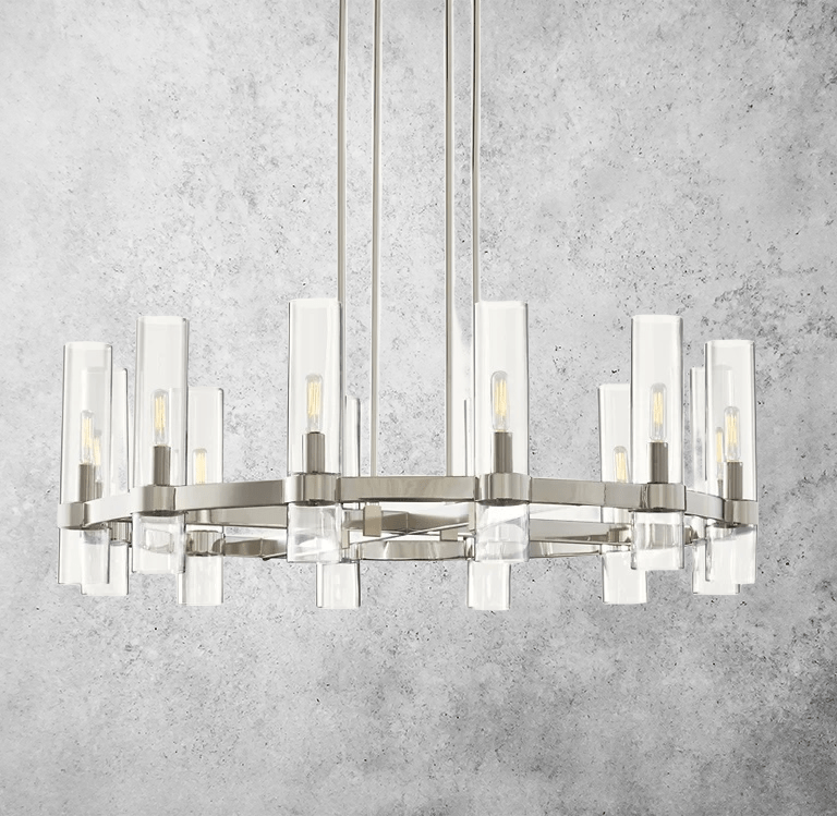 Manory Round Chandelier 36" by Franing - Chandelier,SHOP ALL,glass chandelier