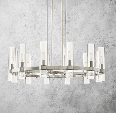 Manory Round Chandelier 36" by Franing - Chandelier,SHOP ALL,glass chandelier