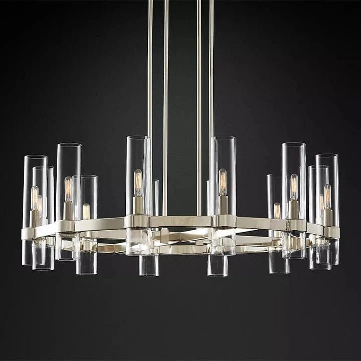 Manory Round Chandelier 36" by Franing - Chandelier,SHOP ALL,glass chandelier