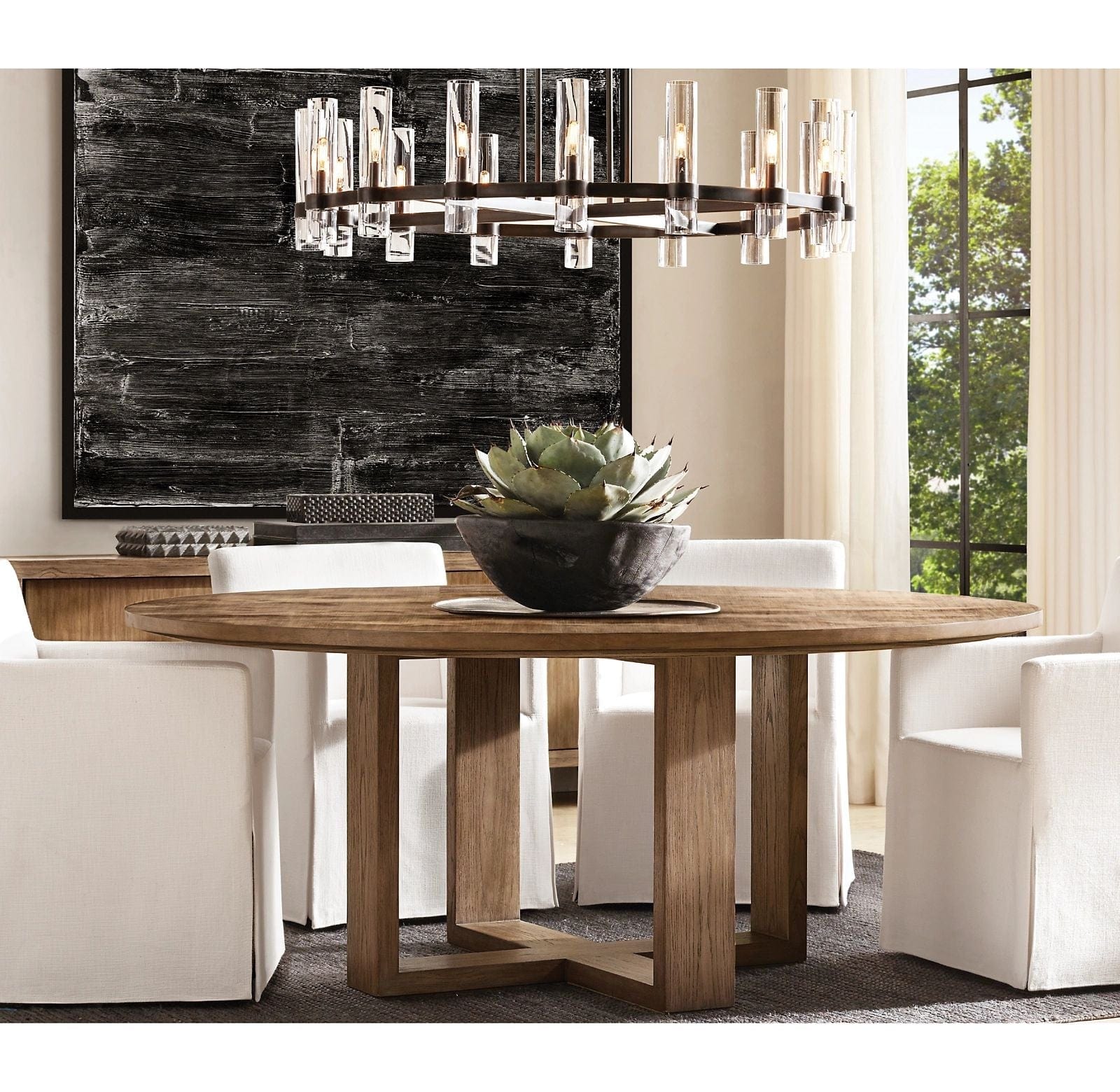 Manory Round Chandelier 48" by Franing - Chandelier,SHOP ALL,glass chandelier