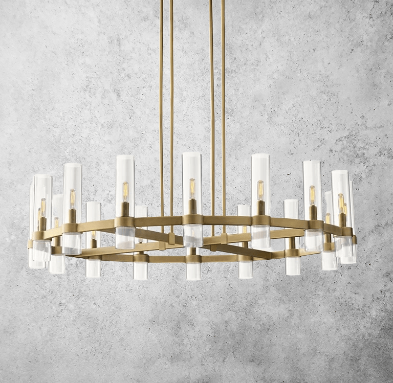 Manory Round Chandelier 48" by Franing - Chandelier,SHOP ALL,glass chandelier