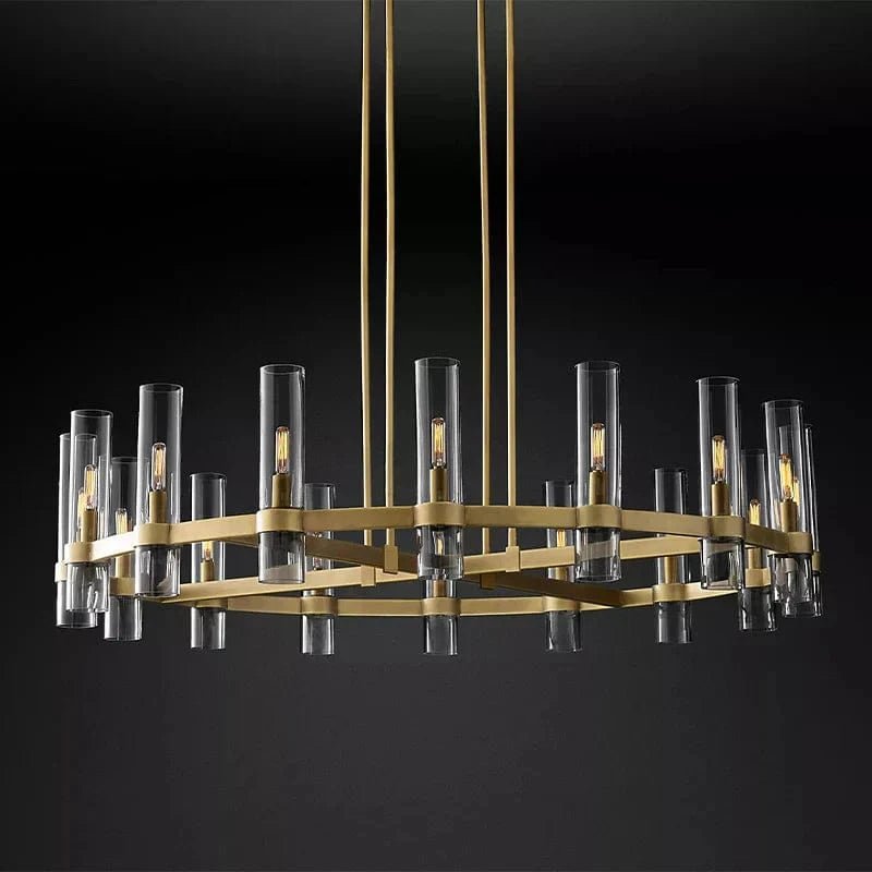 Manory Round Chandelier 48" by Franing - Chandelier,SHOP ALL,glass chandelier