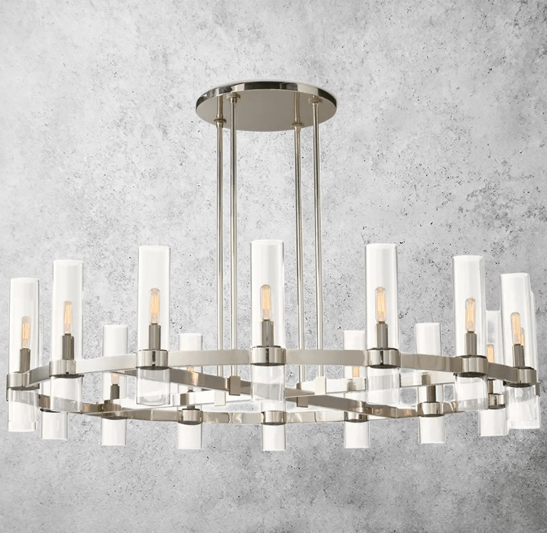 Manory Round Chandelier 48" by Franing - Chandelier,SHOP ALL,glass chandelier