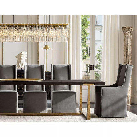 Mariogold Multi - Tier Crystal Chain Rectangular Chandelier 60" by Franing - Chandelier,SHOP ALL,glass chandelier