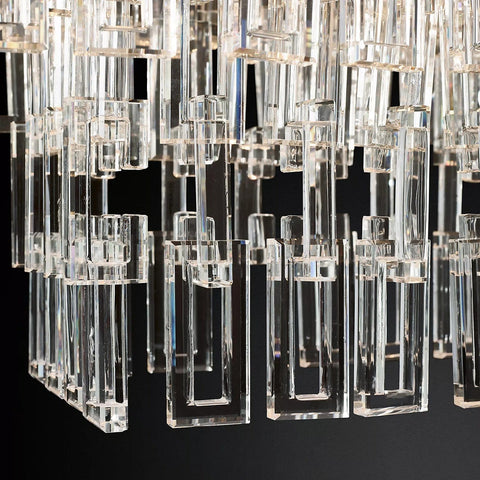 Mariogold Multi - Tier Crystal Chain Round Chandelier 36" 48" 60" by Franing - Chandelier,SHOP ALL,glass chandelier