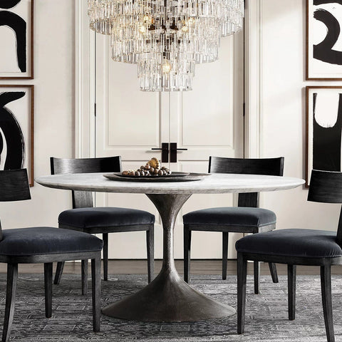 Mariogold Multi - Tier Crystal Chain Round Chandelier 36" 48" 60" by Franing - Chandelier,SHOP ALL,glass chandelier
