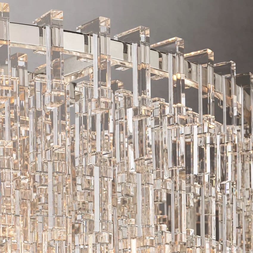 Mariogold Multi - Tier Crystal Chain Round Chandelier 60" by Franing - Chandelier,SHOP ALL,glass chandelier