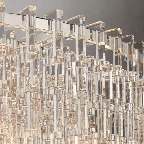 Mariogold Multi - Tier Crystal Chain Round Chandelier 60" by Franing - Chandelier,SHOP ALL,glass chandelier