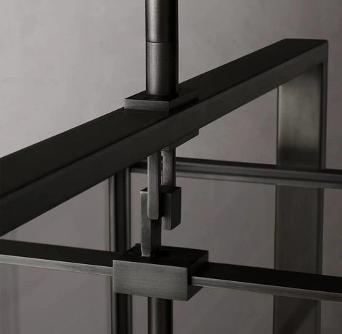 Michaul Beck Rectangular Chandelier 72" by Franing - Chandelier,SHOP ALL,glass chandelier