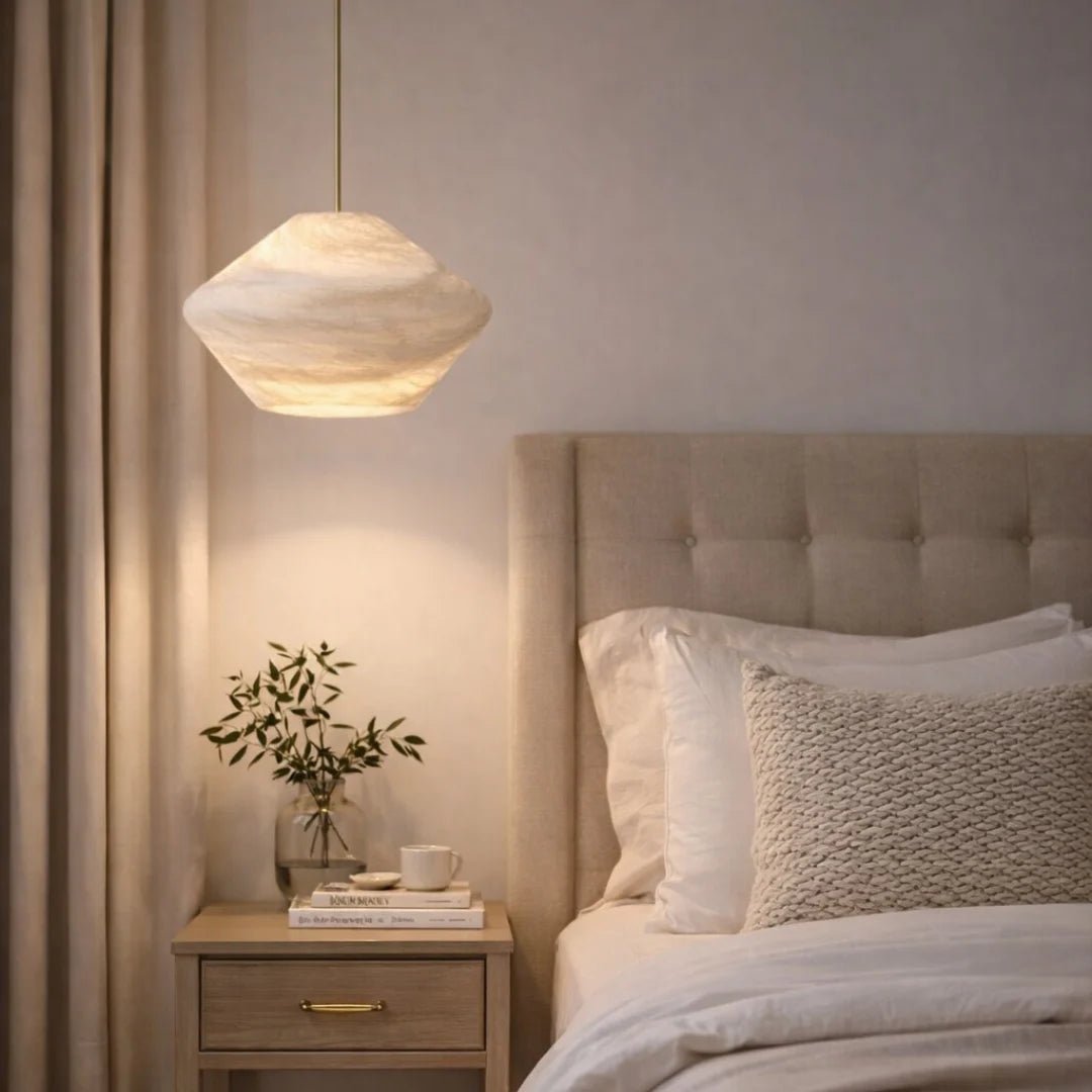 Modern Alabaster Sphere Pendant Light by Franing - SHOP ALL,pendant,Alabaster