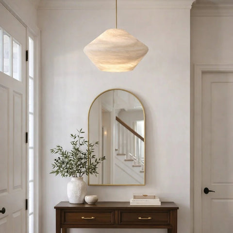 Modern Alabaster Sphere Pendant Light by Franing - SHOP ALL,pendant,Alabaster