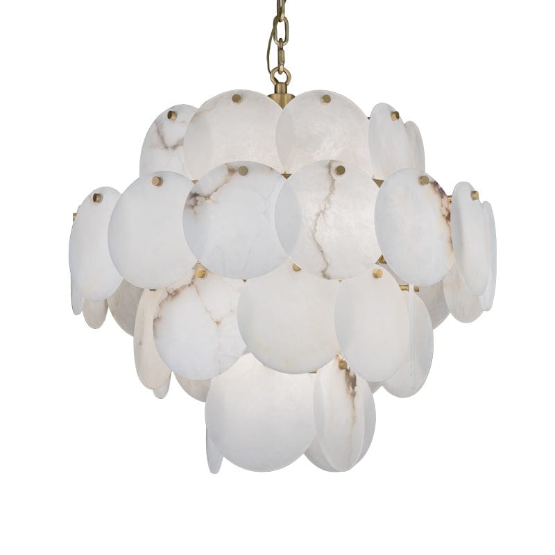 Modern Round Alabaster Pendant Light, Luxurious Round Chandelier by Franing - Chandelier .SHOP ALL .Alabaster