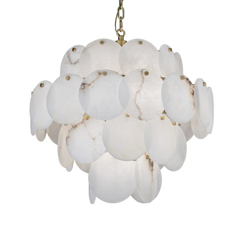 Modern Round Alabaster Pendant Light, Luxurious Round Chandelier by Franing - Chandelier .SHOP ALL .Alabaster