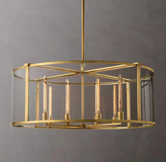 Michaul Beck Round Chandelier 44" - Franing