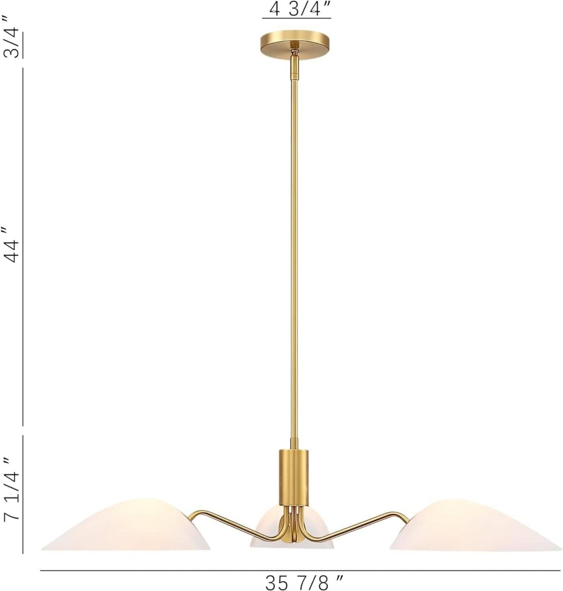 Oscar 36 - in white Pendant by Franing - SHOP ALL,Chandelier,metal chandelier