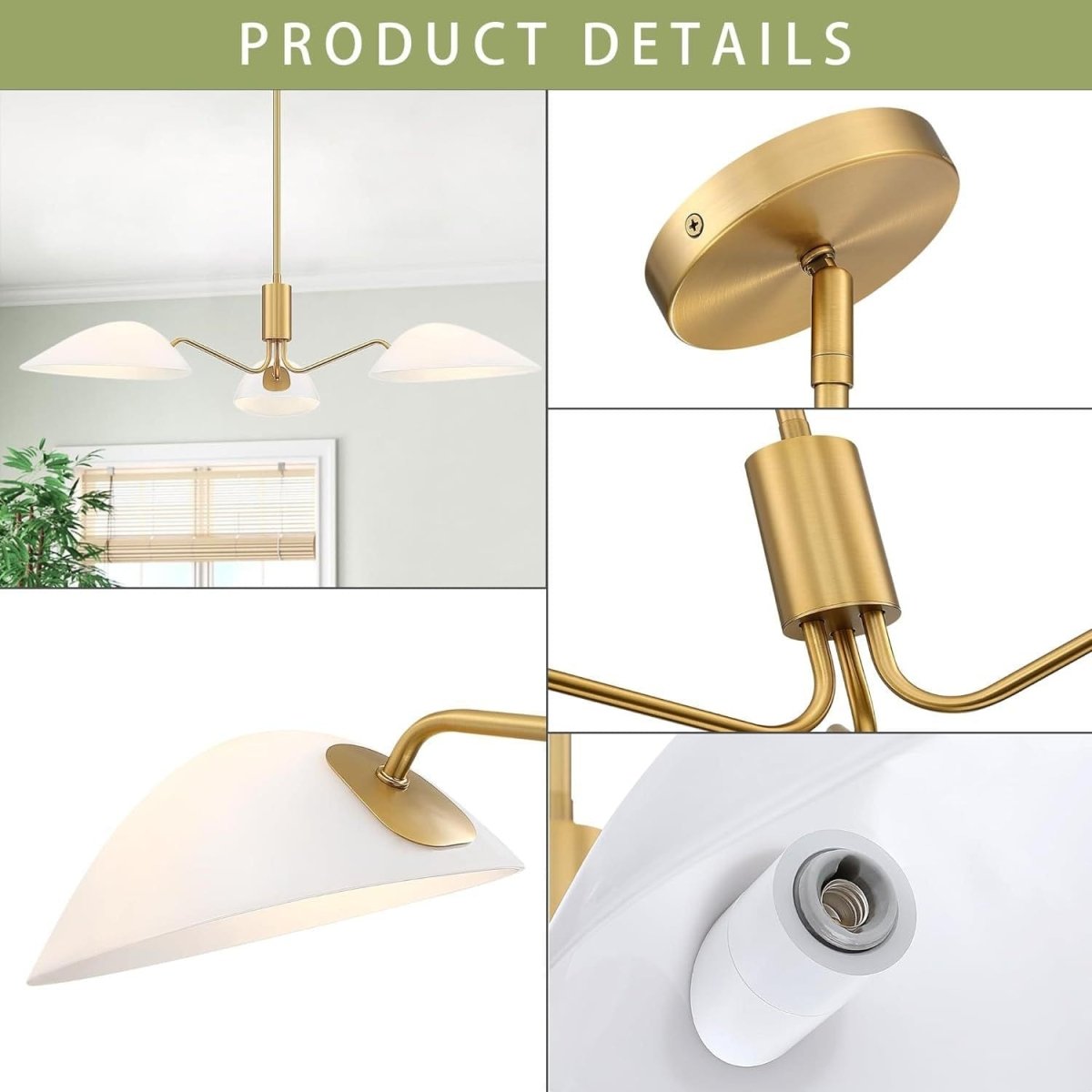 Oscar 36 - in white Pendant by Franing - SHOP ALL,Chandelier,metal chandelier