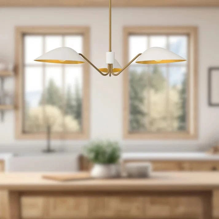 Oscar 36 - in white Pendant by Franing - SHOP ALL,Chandelier,metal chandelier