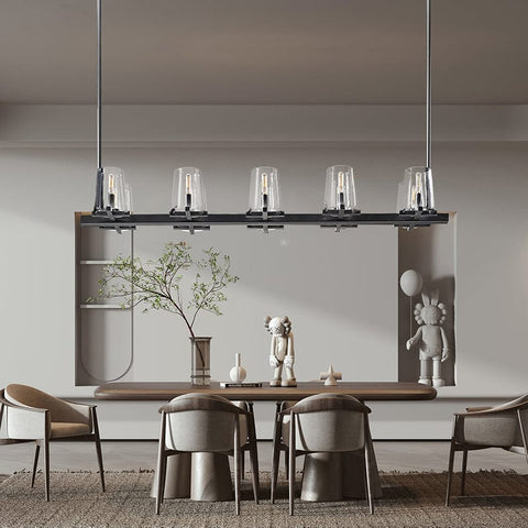 Paulay Linear Chandelier 49" by Franing - Chandelier,SHOP ALL,glass chandelier