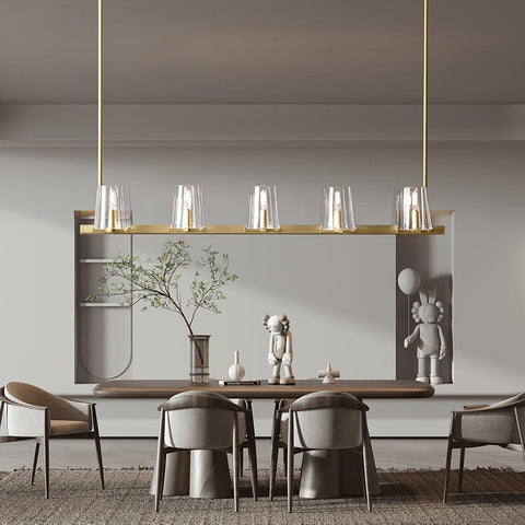 Paulay Linear Chandelier 49" by Franing - Chandelier,SHOP ALL,glass chandelier