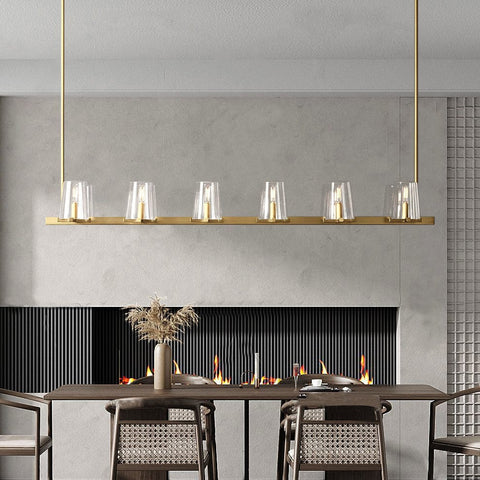 Paulay Linear Chandelier 60" by Franing - Chandelier,SHOP ALL,glass chandelier