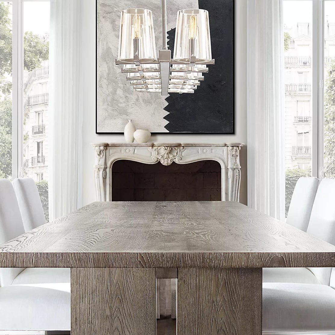 Paulay Linear Chandelier 60" by Franing - Chandelier,SHOP ALL,glass chandelier