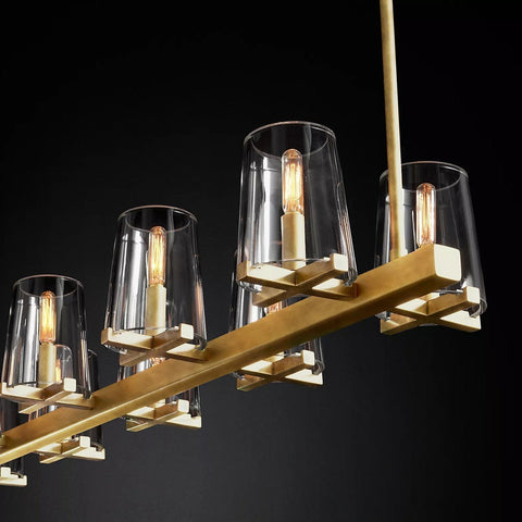 Paulay Linear Chandelier 60" by Franing - Chandelier,SHOP ALL,glass chandelier