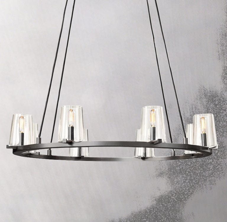 Paulay Round Chandelier 36" by Franing - Chandelier,SHOP ALL,glass chandelier