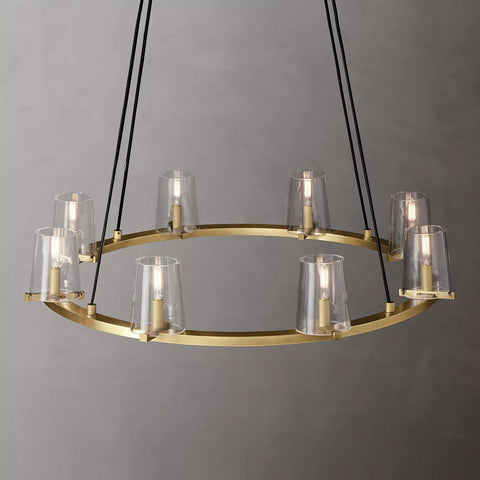 Paulay Round Chandelier 36" by Franing - Chandelier,SHOP ALL,glass chandelier