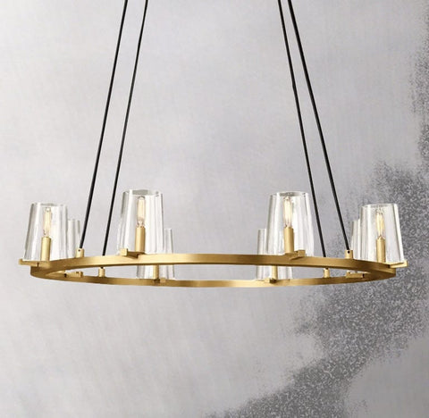 Paulay Round Chandelier 36" by Franing - Chandelier,SHOP ALL,glass chandelier