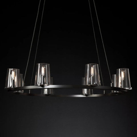Paulay Round Chandelier 36" by Franing - Chandelier,SHOP ALL,glass chandelier
