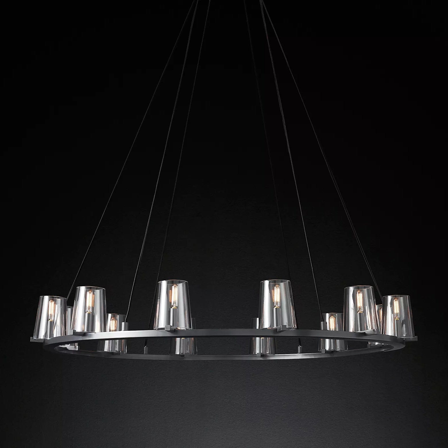 Paulay Round Chandelier 48" by Franing - Chandelier,SHOP ALL,glass chandelier