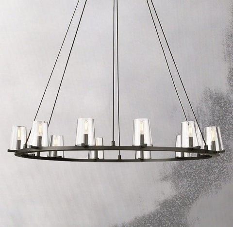 Paulay Round Chandelier 48" by Franing - Chandelier,SHOP ALL,glass chandelier