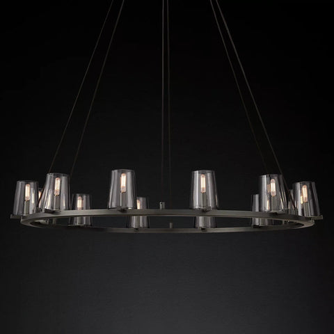 Paulay Round Chandelier 48" by Franing - Chandelier,SHOP ALL,glass chandelier