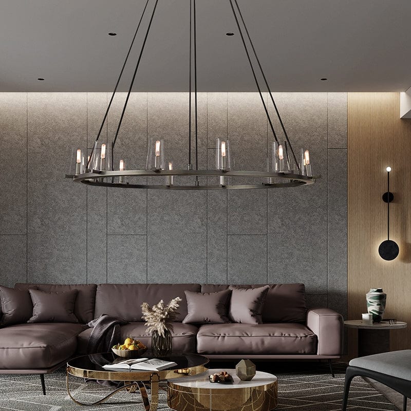Paulay Round Chandelier 48" by Franing - Chandelier,SHOP ALL,glass chandelier
