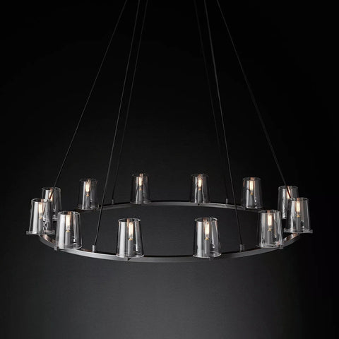 Paulay Round Chandelier 48" by Franing - Chandelier,SHOP ALL,glass chandelier