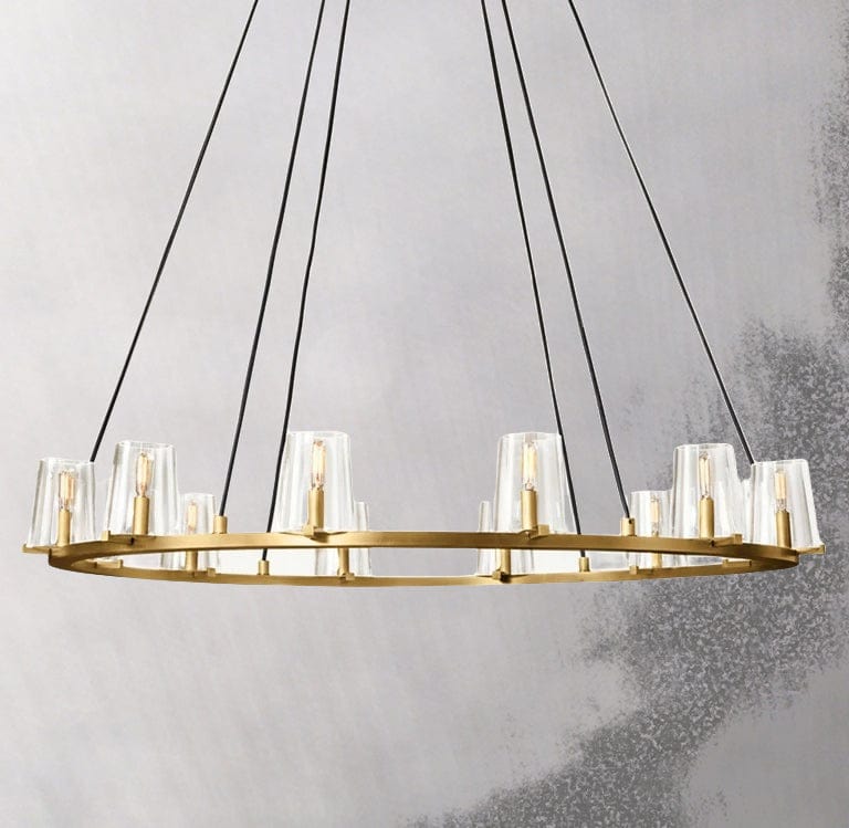 Paulay Round Chandelier 48" by Franing - Chandelier,SHOP ALL,glass chandelier