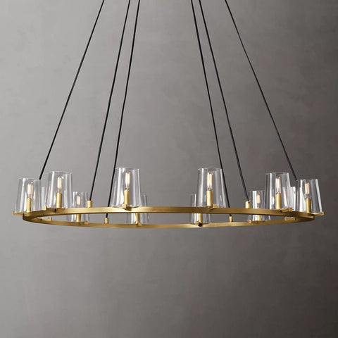 Paulay Round Chandelier 48" by Franing - Chandelier,SHOP ALL,glass chandelier