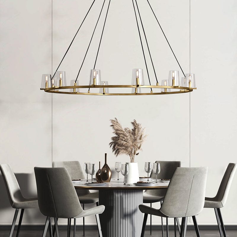 Paulay Round Chandelier 60" by Franing - Chandelier,SHOP ALL,glass chandelier