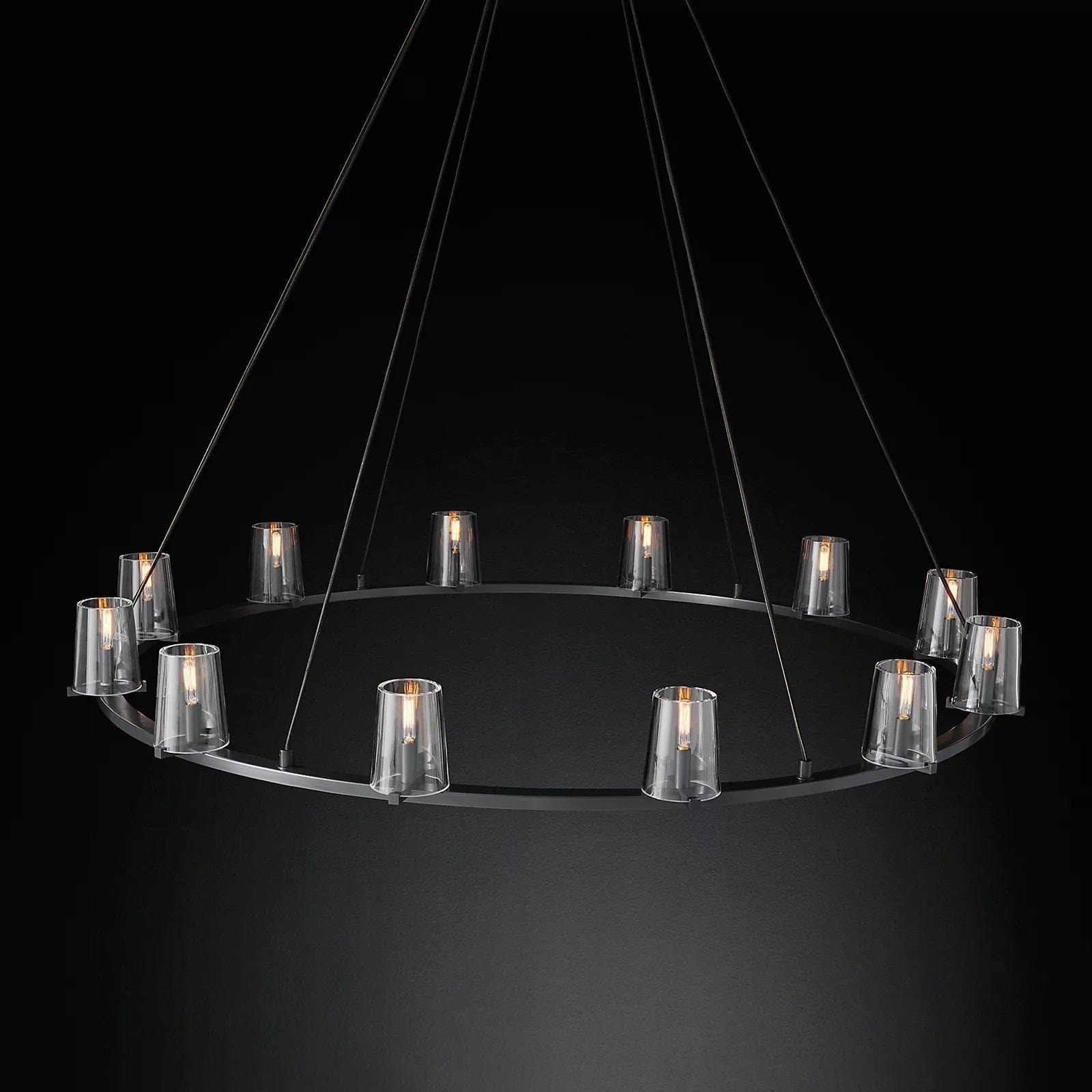 Paulay Round Chandelier 60" by Franing - Chandelier,SHOP ALL,glass chandelier