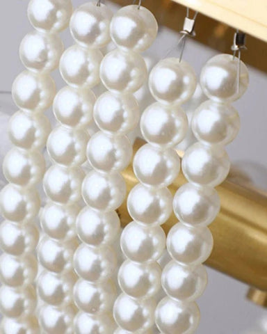 Pearl Beaded Chandelier by Franing - SHOP ALL,Bohemian，Chandelier