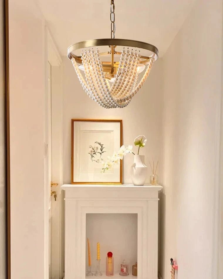 Pearl Beaded Chandelier by Franing - SHOP ALL,Bohemian，Chandelier