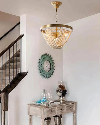 Pearl Beaded Chandelier by Franing - SHOP ALL,Bohemian，Chandelier