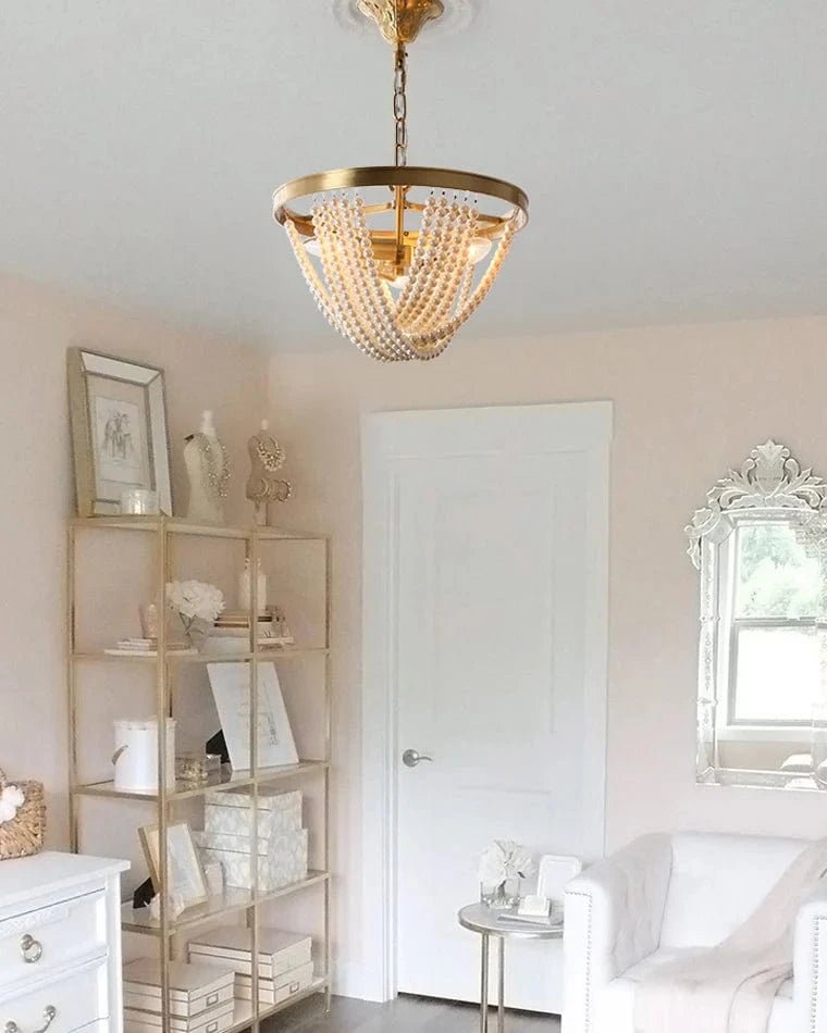 Pearl Beaded Chandelier by Franing - SHOP ALL,Bohemian，Chandelier