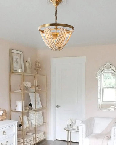 Pearl Beaded Chandelier by Franing - SHOP ALL,Bohemian，Chandelier