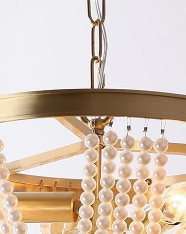 Pearl Beaded Chandelier by Franing - SHOP ALL,Bohemian，Chandelier
