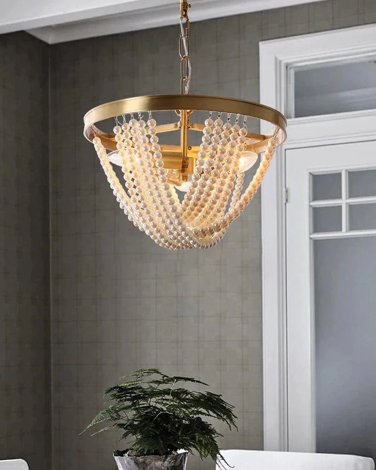 Pearl Beaded Chandelier by Franing - SHOP ALL,Bohemian，Chandelier