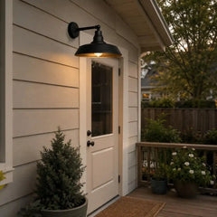 Premium Outdoor Barn Light – Straight Arm Farmhouse Wall Sconce for Patio, Garage, or Entryway by Franing - SHOP ALL,WALL,BARN，Metal wall light