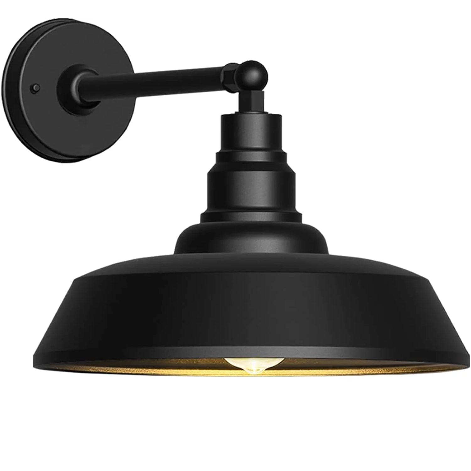 Premium Outdoor Barn Light – Straight Arm Farmhouse Wall Sconce for Patio, Garage, or Entryway by Franing - SHOP ALL,WALL,BARN，Metal wall light